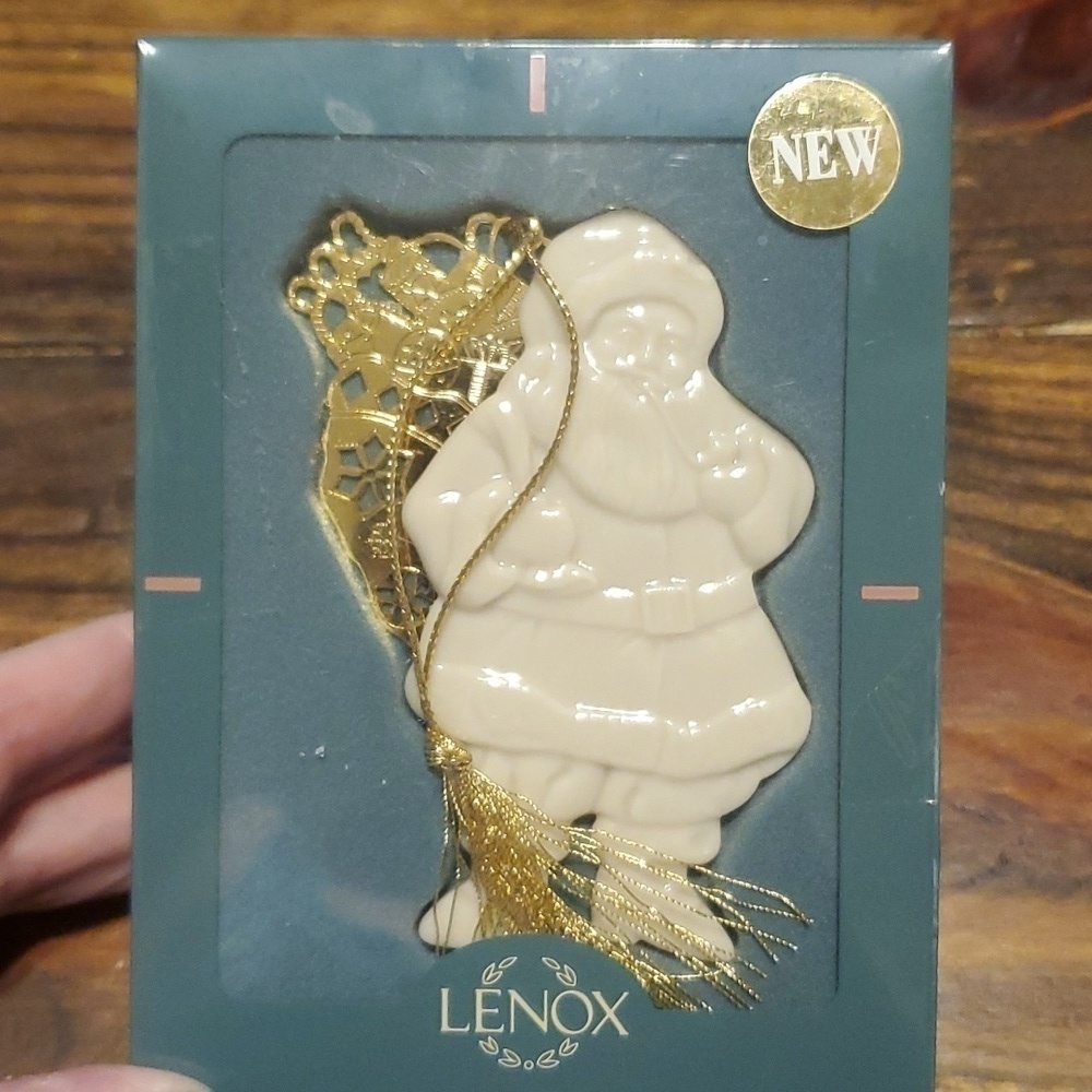 Lenox China Santa Ornament